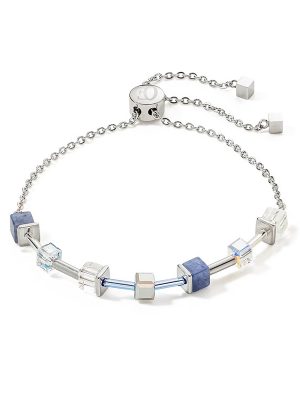 Coeur de Lion Armband - 507430.0700.0 Edelstahl, Glas, Swarovski Kristall blau