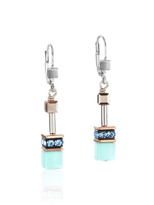 Coeur de Lion Ohrringe - 401620.2000.0 Edelstahl, Edelstahl vergoldet, Swarovski Kristall blau