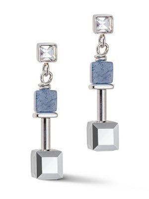 Coeur de Lion Ohrringe - 507421.0700.0 Edelstahl, Swarovski Kristall blau