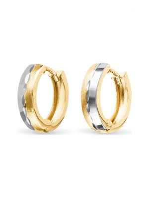 FAVS Creolen 88403461 585er Gelbgold, 585er Weißgold