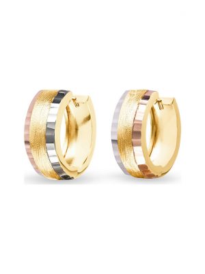 FAVS Creolen 88403479 585er Gelbgold, 585er Weißgold