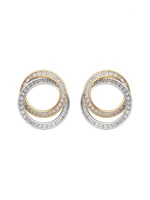 FAVS Ohrstecker 88442067 375er Gelbgold, 375er Weißgold