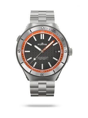 Fortis Herrenuhr Block Bracelet Amber Orange F8120014