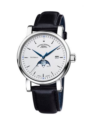 Mühle-Glashütte Herrenuhr Teutonia IV Mondphase M1-44-05 LB