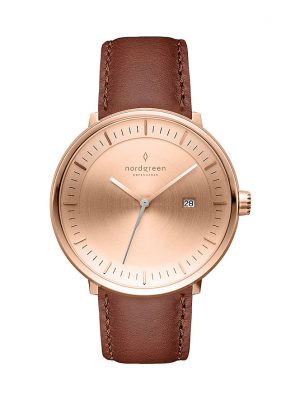 Nordgreen Herrenuhr Philosopher PH36RGLEBRBM Edelstahl
