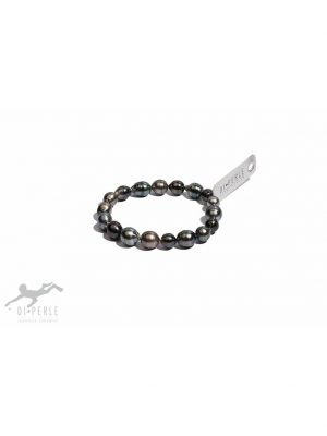 Perlenschmuck Tahiti Perlen Armband ( 19 cm ) DI PERLE schwarz