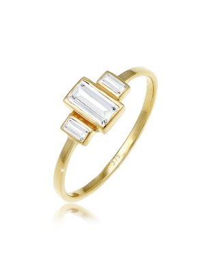 Ring Verlobungsring Topas Edelstein Zart 375 Gelbgold Elli Premium Gold