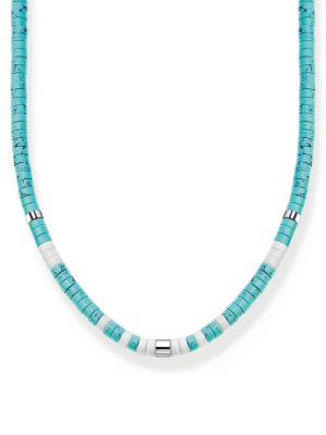 Thomas Sabo Halskette - KE2160-058-7-L38V 925 Silber, Edelstein blau