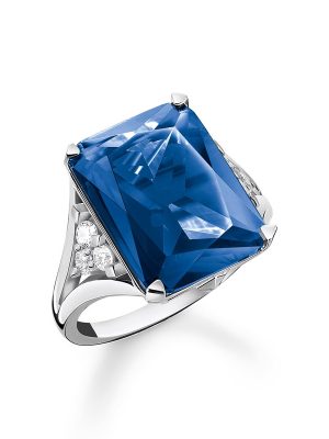 Thomas Sabo Ring - 56 925 Silber, Glas, Zirkonia blau