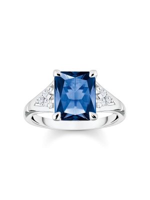 Thomas Sabo Ring - 60 925 Silber blau