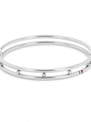 Tommy Hilfiger Armreif - 2780610 Edelstahl, Zirkonia silber