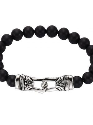 Zeeme Armband "Edelstahl Stretcharmband Achat"