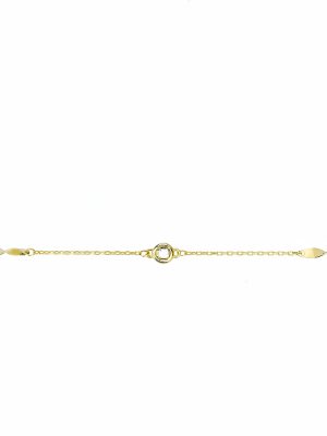 ELLA Juwelen Armband - AT1 585 Gold, Zirkonia gold
