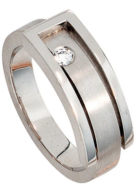 JOBO Fingerring "Diamant-Ring 0,10 ct.", 950 Platin