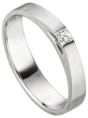 JOBO Fingerring "Ring mit Diamant", 950 Platin
