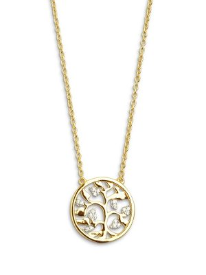 XENOX Halskette - XS2944G 925 Silber vergoldet, Zirkonia gold