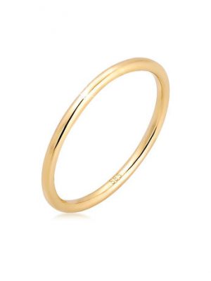 Elli PREMIUM Ring Bandring Ehering Trauring Hochzeit 585Er Gelbgold, Gold