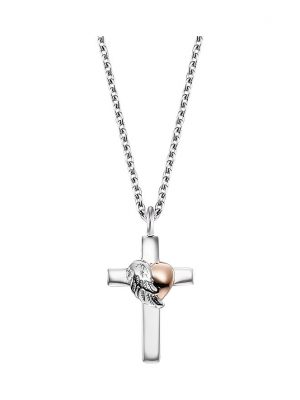 Engelsrufer Kette ERN-CROSSHEART-BIR 925er Silber
