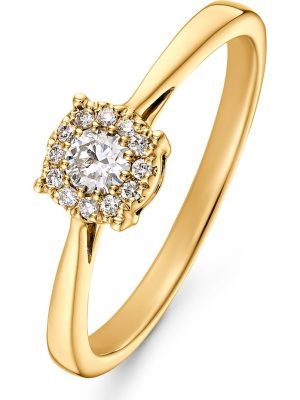Damen-Damenring 13 Diamant CHRIST C-Collection Gelbgold