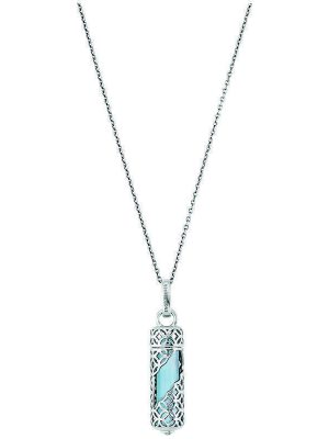 Engelsrufer Halskette - Powerful Stone - ERN-HEAL-BA-M 925 Silber, Edelstein blau