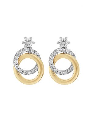 FAVS Ohrstecker 88362624 375er Gelbgold, 375er Weißgold