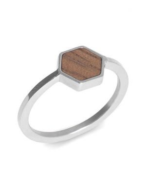 Kerbholz Damenring GEOHEX7516