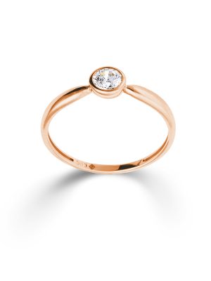 Palido Ring - 54 585 Gold, Zirkonia rosegold