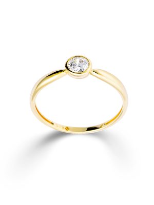 Palido Ring - 58 585 Gold, Zirkonia gold