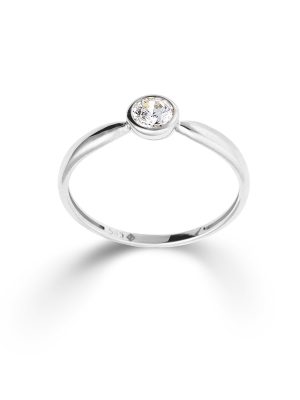 Palido Ring - 58 585 Gold, Zirkonia silber