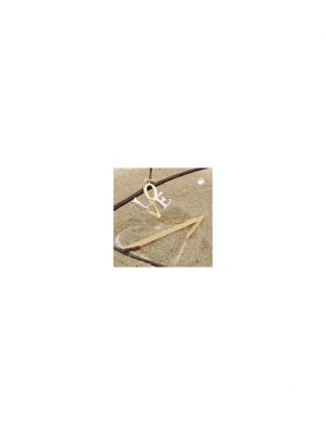 Anhänger 14x14mm LOVE bicolor 9Kt GOLD Gallay Schmuckgroßhandel Gold