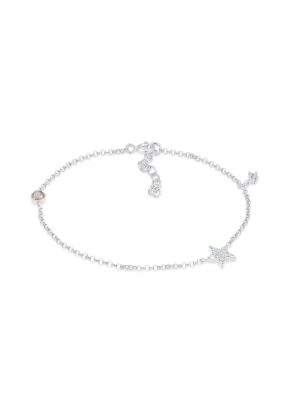 Armband Stern Astro Zirkonia Labradorit 925 Silber Elli Silber