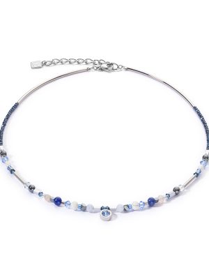 Coeur de Lion Halskette - 454310.0700.0 Edelstahl, Swarovski Kristall blau