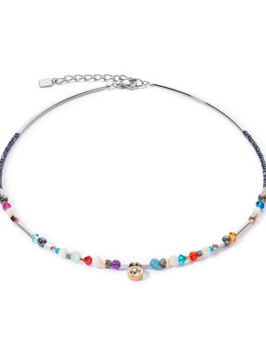 Coeur de Lion Halskette - 454310.1544.0 Edelstahl, Edelstein, Swarovski Kristall silber