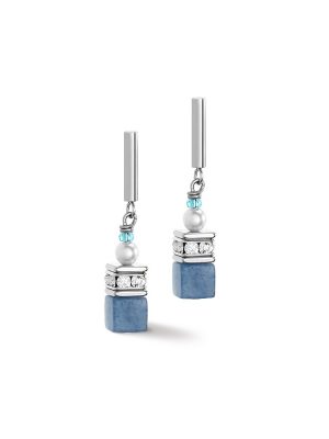 Coeur de Lion Ohrringe - Geo Cube - 508621.0737.0 Edelstahl blau