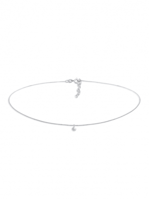 Halskette Choker Labradorite Solitär 925 Silber Elli Silber