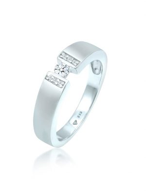Ring Verlobungsring Diamant (0.14 Ct.) 585 Weißgold Elli DIAMONDS Weiß