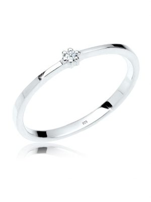Ring Verlobungsring Diamant 925Er Sterling Silber Elli DIAMONDS Weiß