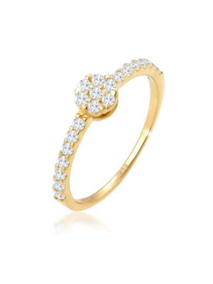 Ring Verlobungsring Topas Edelstein Fein 585 Gelbgold Elli Premium Gold
