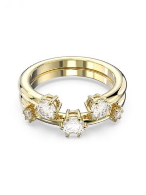 Swarovski Ring - 52 Metall, Zirkonia gold