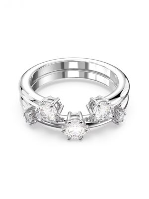 Swarovski Ring - 55 Metall, Zirkonia silber