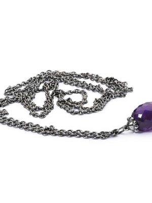 Trollbeads Fantasykette m. Amethyst,80cm