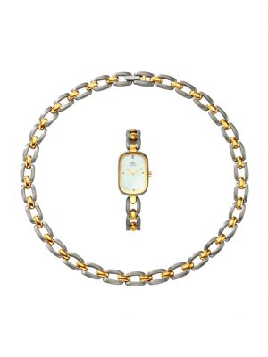 2tlg. Uhren-Schmuck-Set Meister Anker Grau