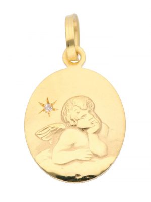 333 Gold Anhänger Amor mit Diamant 1001 Diamonds Gold
