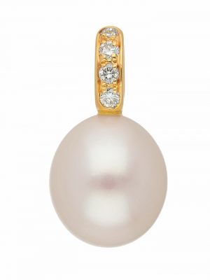 585 Gold Anhänger mit Süßwasser Zuchtperle 1001 Diamonds Gold