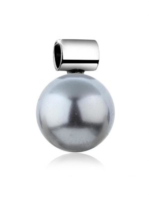 Anhänger Basic Synthetische Perle 925 Silber Nenalina Silber