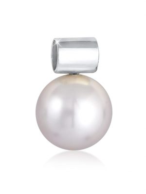 Anhänger Basic Synthetische Perle 925 Silber Nenalina Weiß