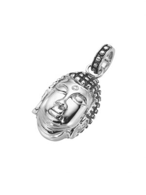 Anhänger Buddha-Kopf, teilweise geschwärzt Giorgio Martello Silber