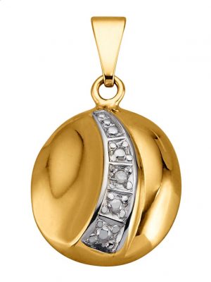 Anhänger mit Diamant Gelbgoldfarben