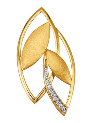 Anhänger mit Diamanten AMY VERMONT Gelbgoldfarben