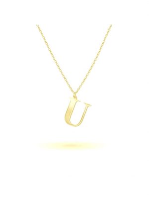 Anhänger mit Kette 925/- Sterling Silber 45cm Glänzend Beka & Bell Gelb